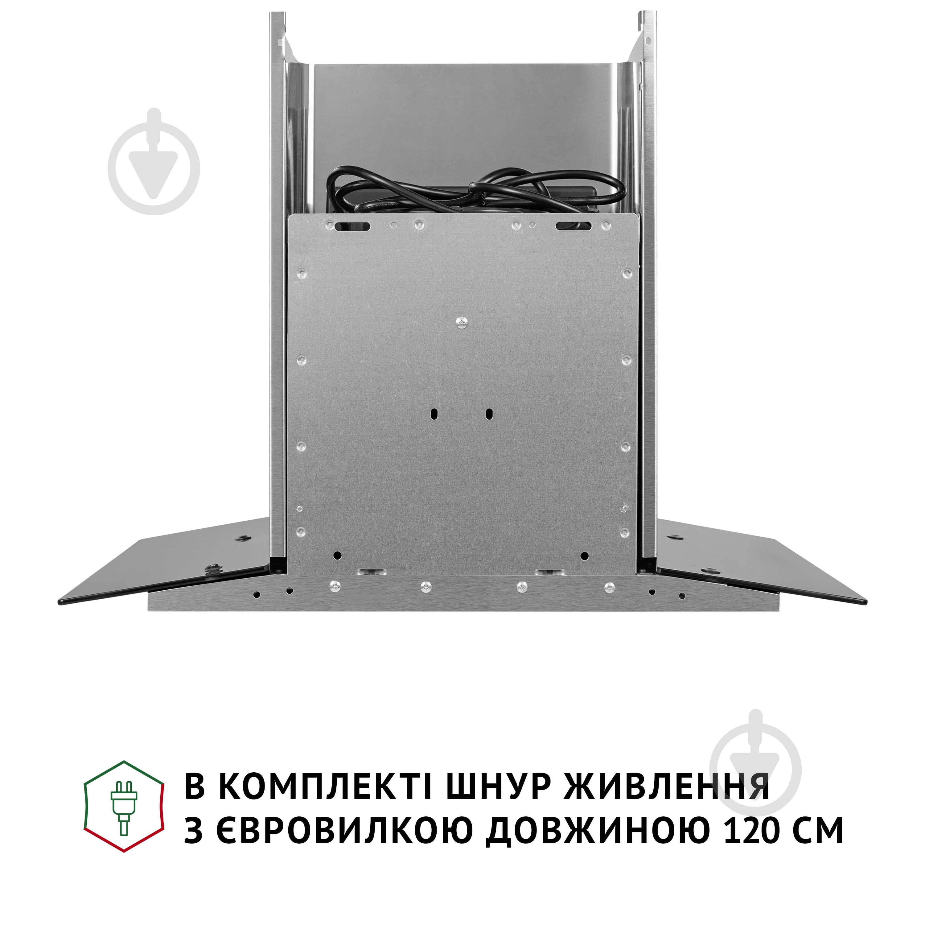 Витяжка Perfelli GRASSI 6HMX INOX Т-подібна декоративна зі склом — фото 9