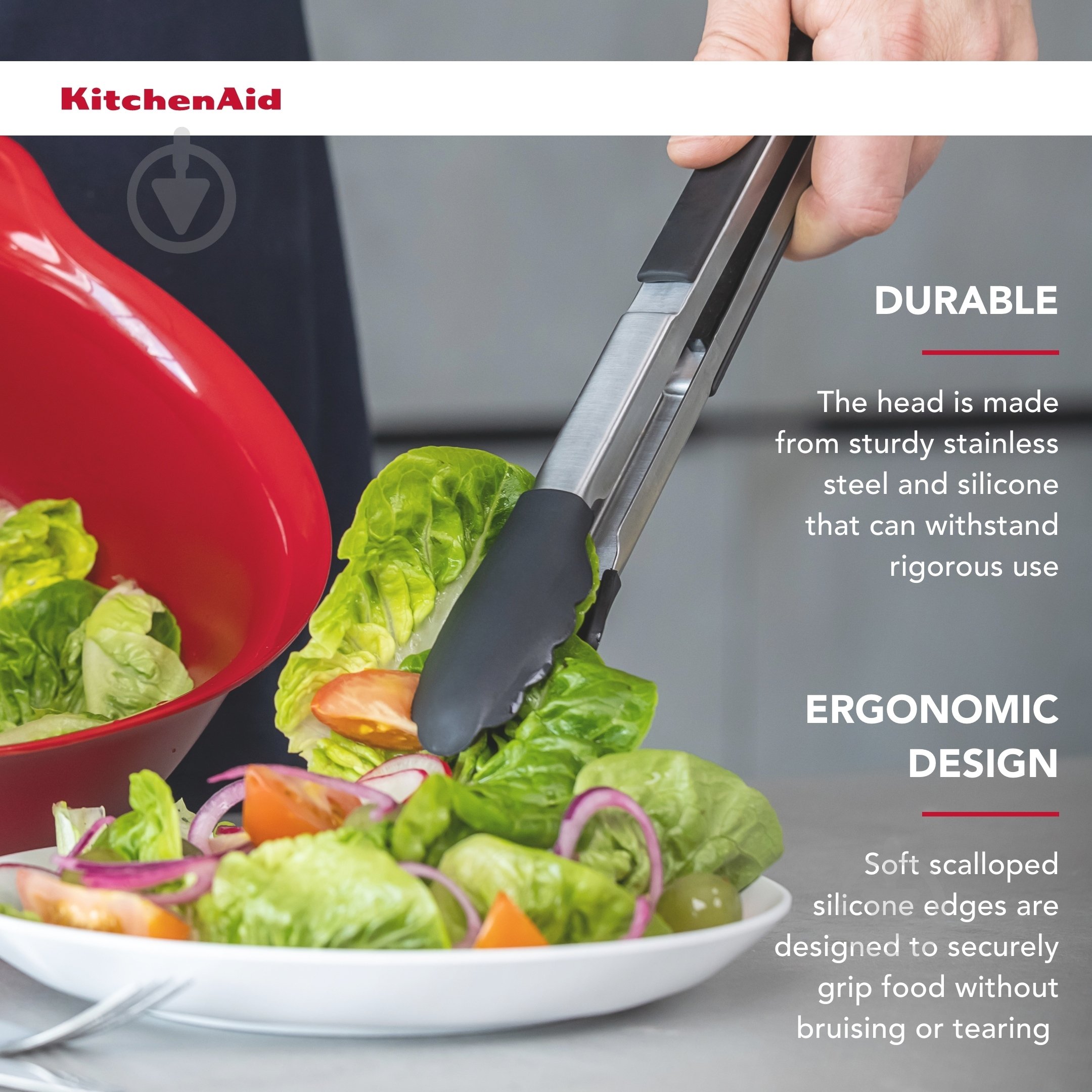 Щипці KitchenAid 30,9 см чорний (KQG205OHOBE) - фото 20