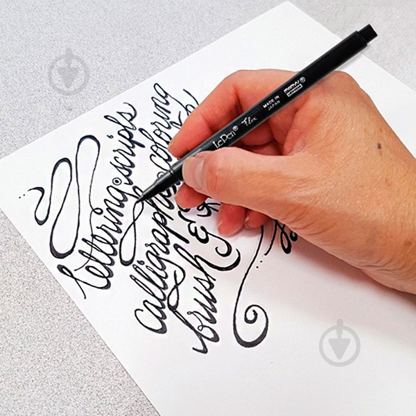 Маркер Marvy кисть LePen Flex 4800003 синий - фото 3