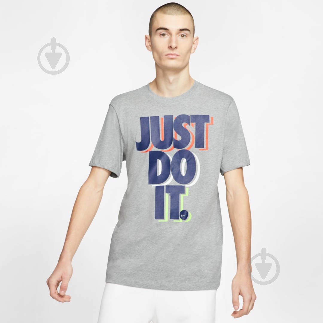 Футболка Nike M NSW SS TEE JDI CK2783-063 р.L серый - фото 2