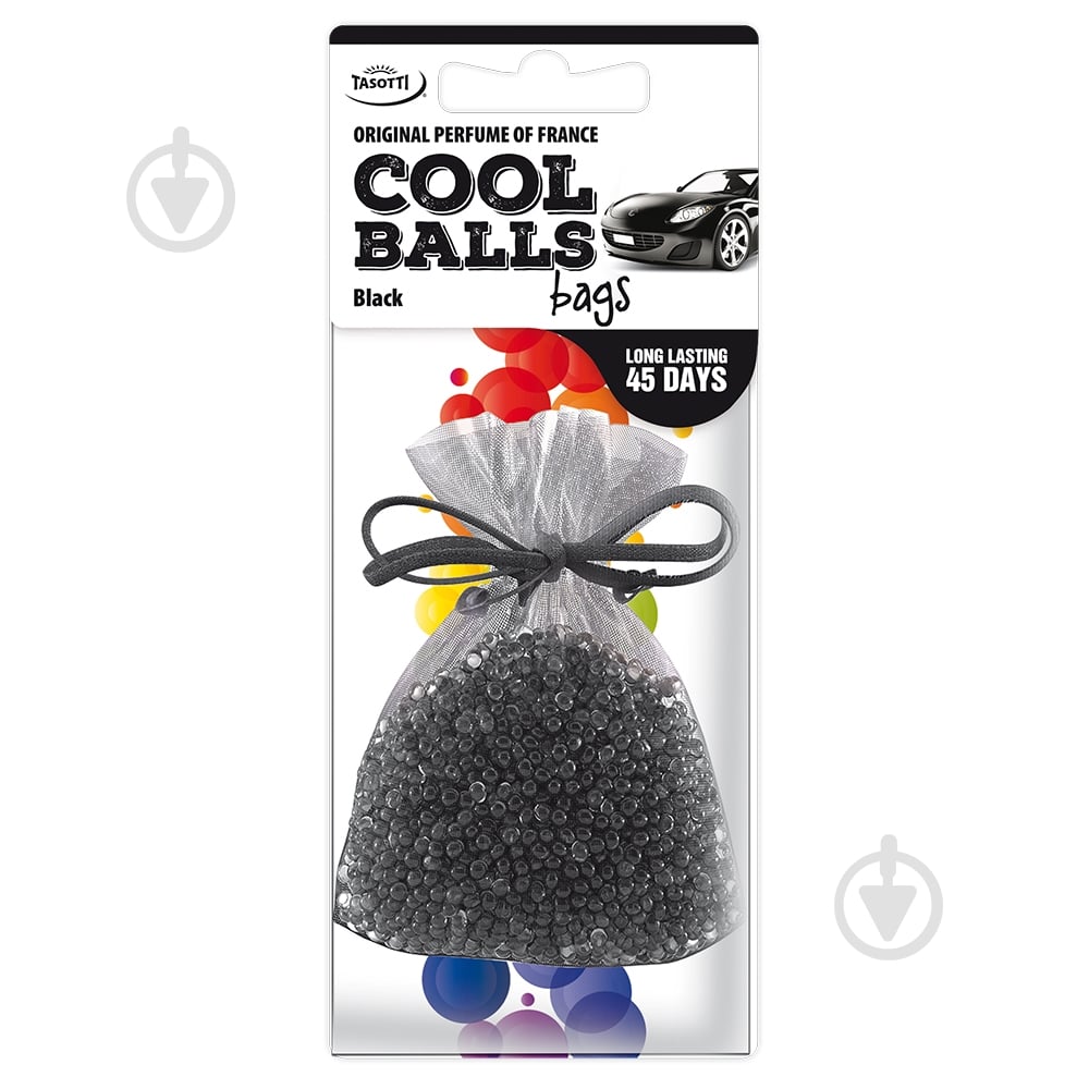 Ароматизатор подвесной Tasotti Cool Balls Bags Black - фото 1