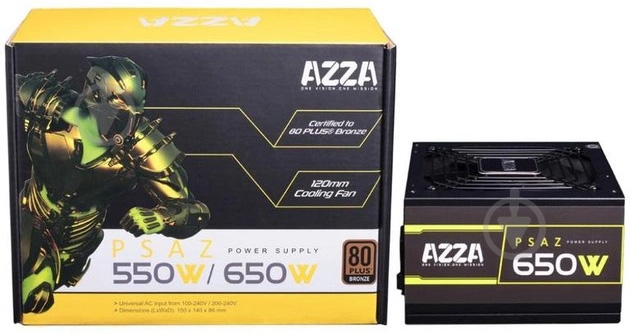 Блок питания AZZA PSAZ-650W 650 Вт - фото 2