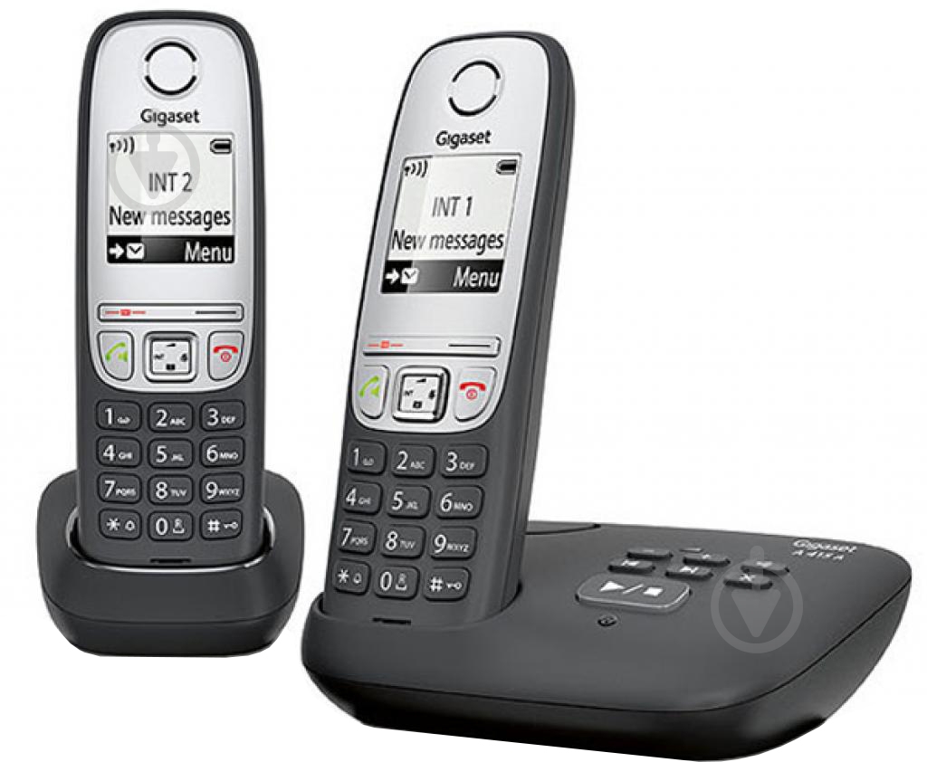 Радіотелефон Gigaset DECT A415A DUO Black - фото 1
