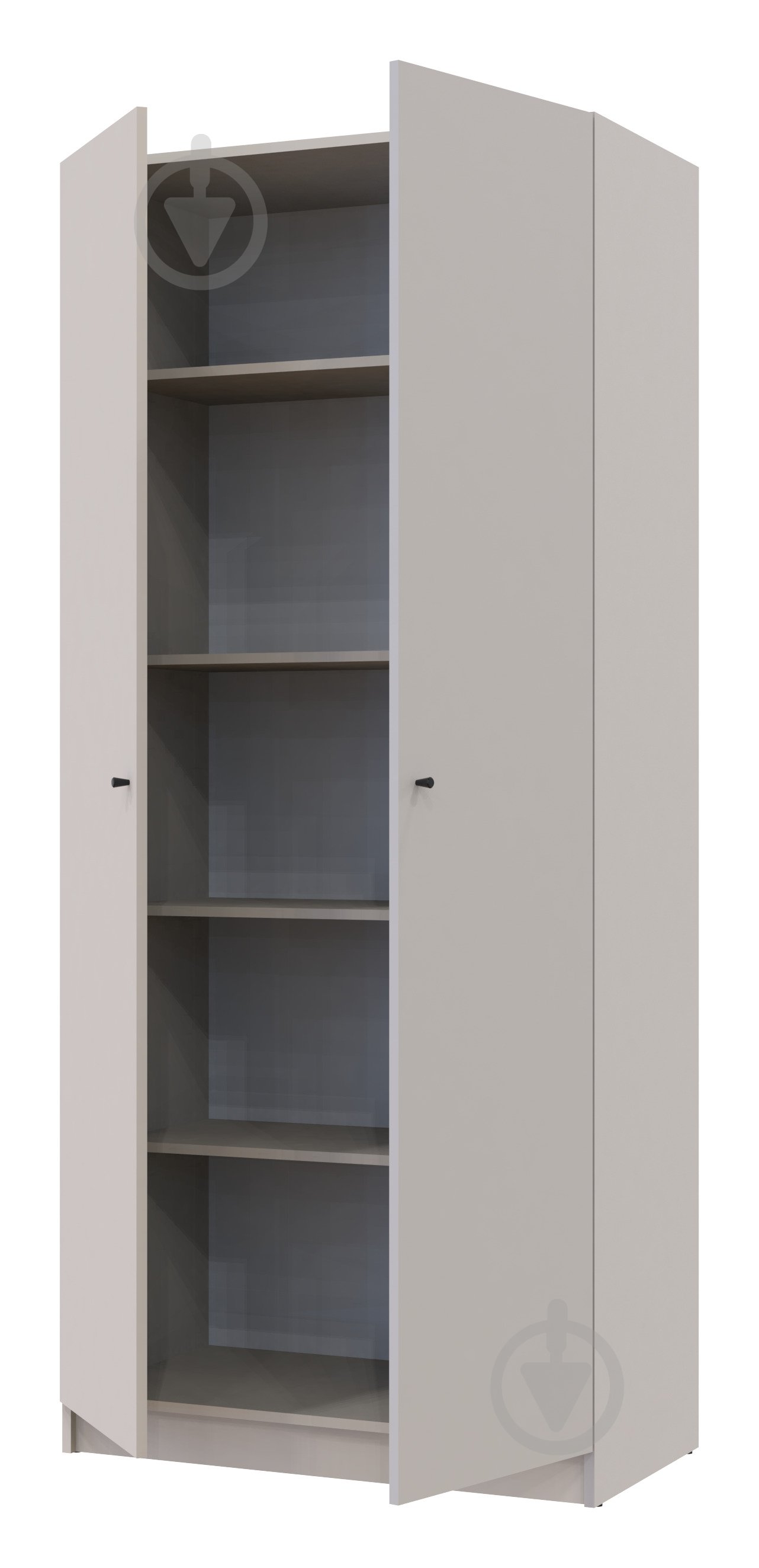 УЦІНКА! Шафа для одягу Doros Промо з полицями 2 ДСП 2040х900х480 мм кашемір / кашемір (УЦ №2884) - фото 3 УЦІНКА! Шафа для одягу Doros Промо з полицями 2 ДСП 2040х900х480 мм кашемір / кашемір (УЦ №2884) - фото 3