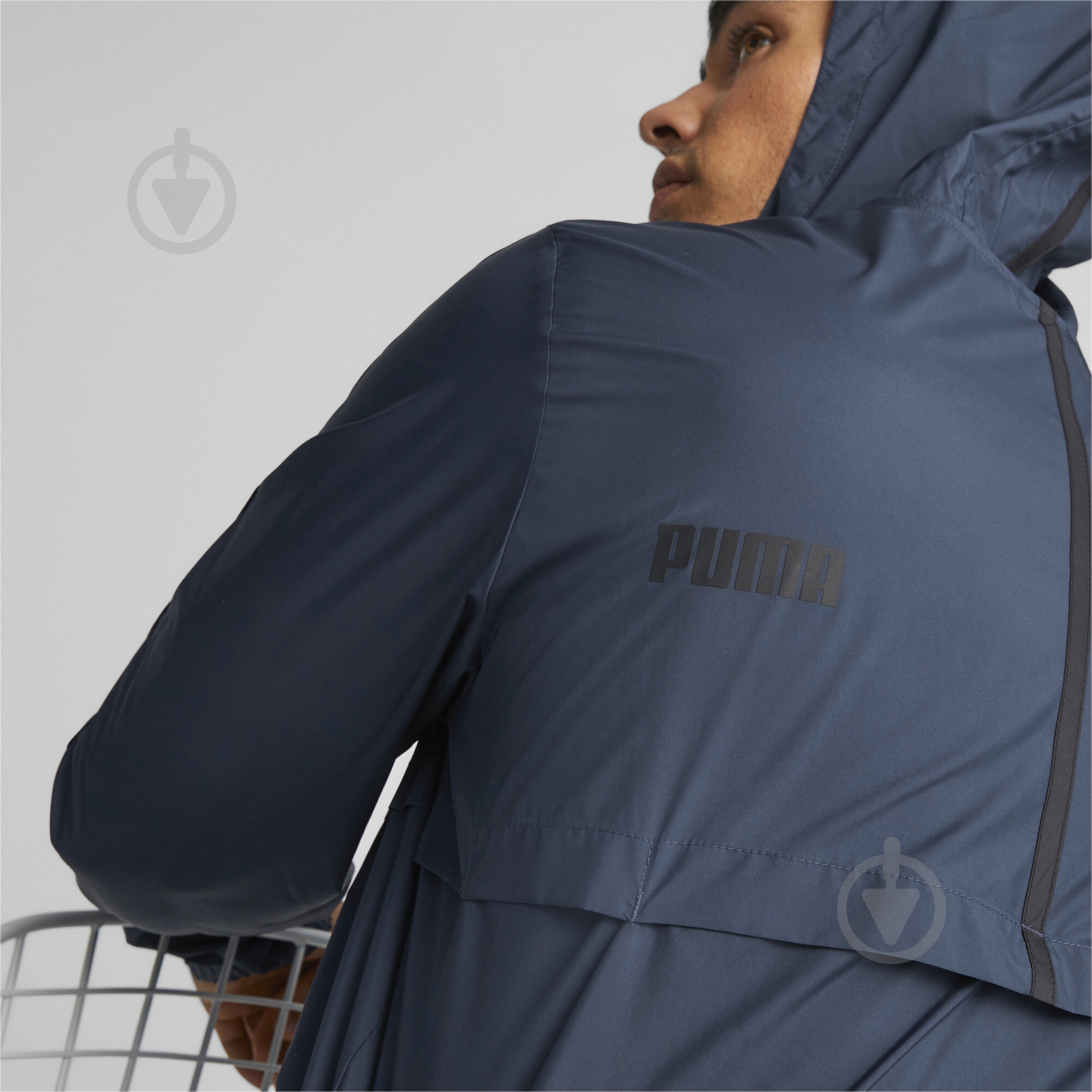 Ветровка мужская Puma ESS+ TAPE WINDBREAKER 84747716 р.S синяя - фото 5
