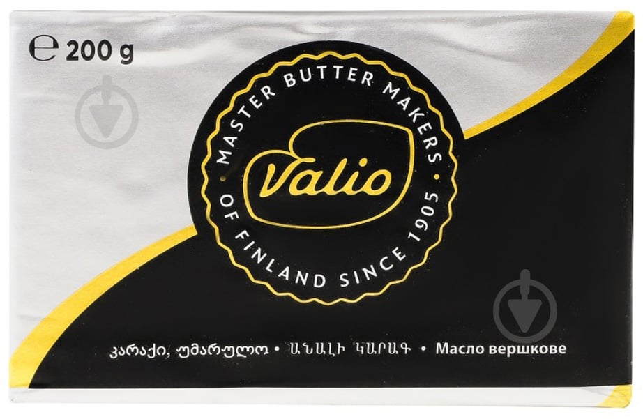 Масло Valio 82% 200 г - фото 1 Масло Valio 82% 200 г - фото 1