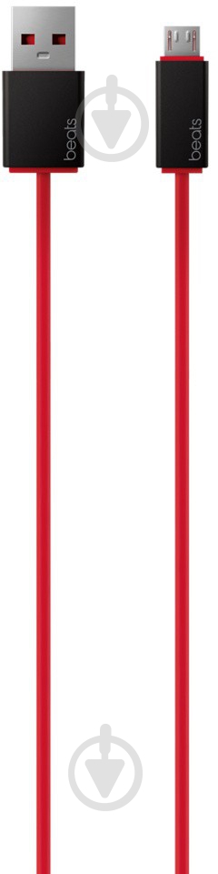 Кабель Beats USB – microUSB 0.91 м красный (MHE72G/A) - фото 1