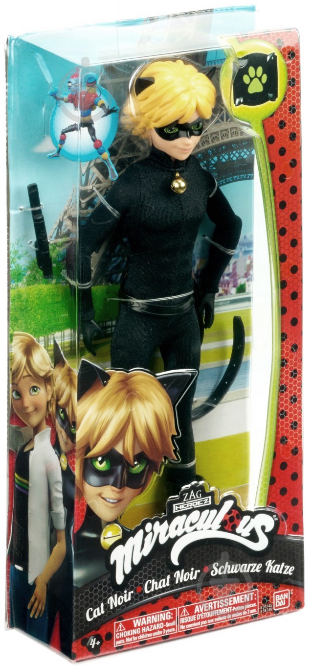 Кукла Miraculous Кот Нуар 39746 - фото 4