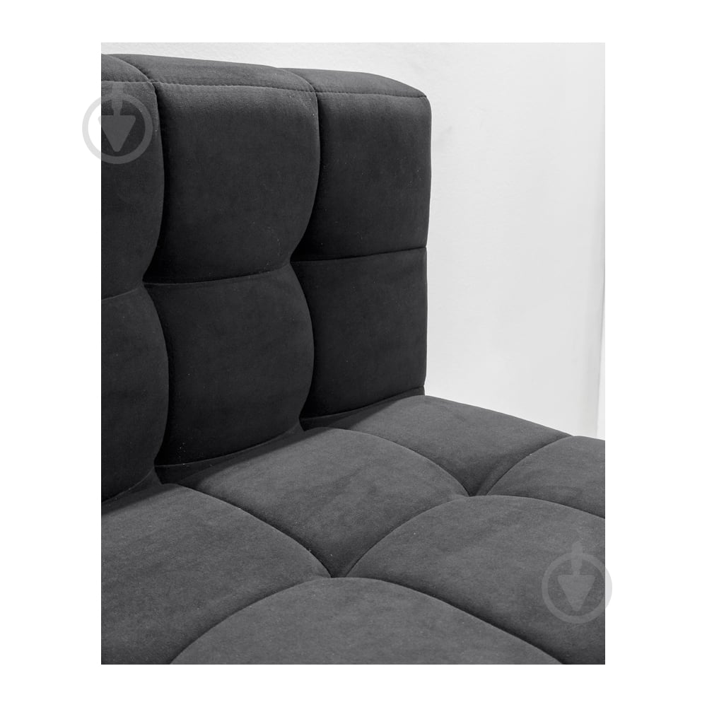 Диван прямой Richman Тетрис одинарный со спинкой ножки черные Лили 99 черный 800x800x790 мм - фото 3 Диван прямой Richman Тетрис одинарный со спинкой ножки черные Лили 99 черный 800x800x790 мм - фото 3