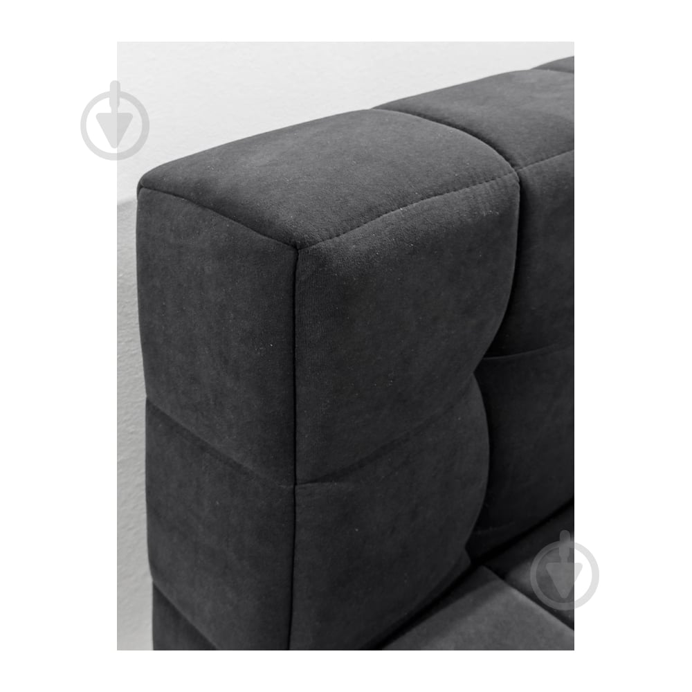 Диван прямой Richman Тетрис одинарный со спинкой ножки черные Лили 99 черный 800x800x790 мм - фото 2 Диван прямой Richman Тетрис одинарный со спинкой ножки черные Лили 99 черный 800x800x790 мм - фото 2