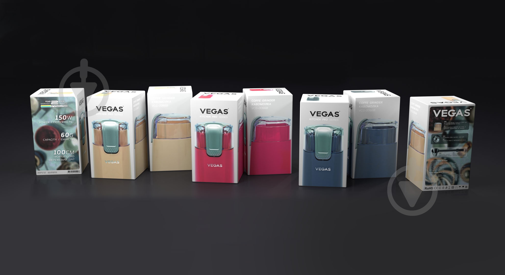 Кофемолка VEGAS. VCG-0055G - фото 3