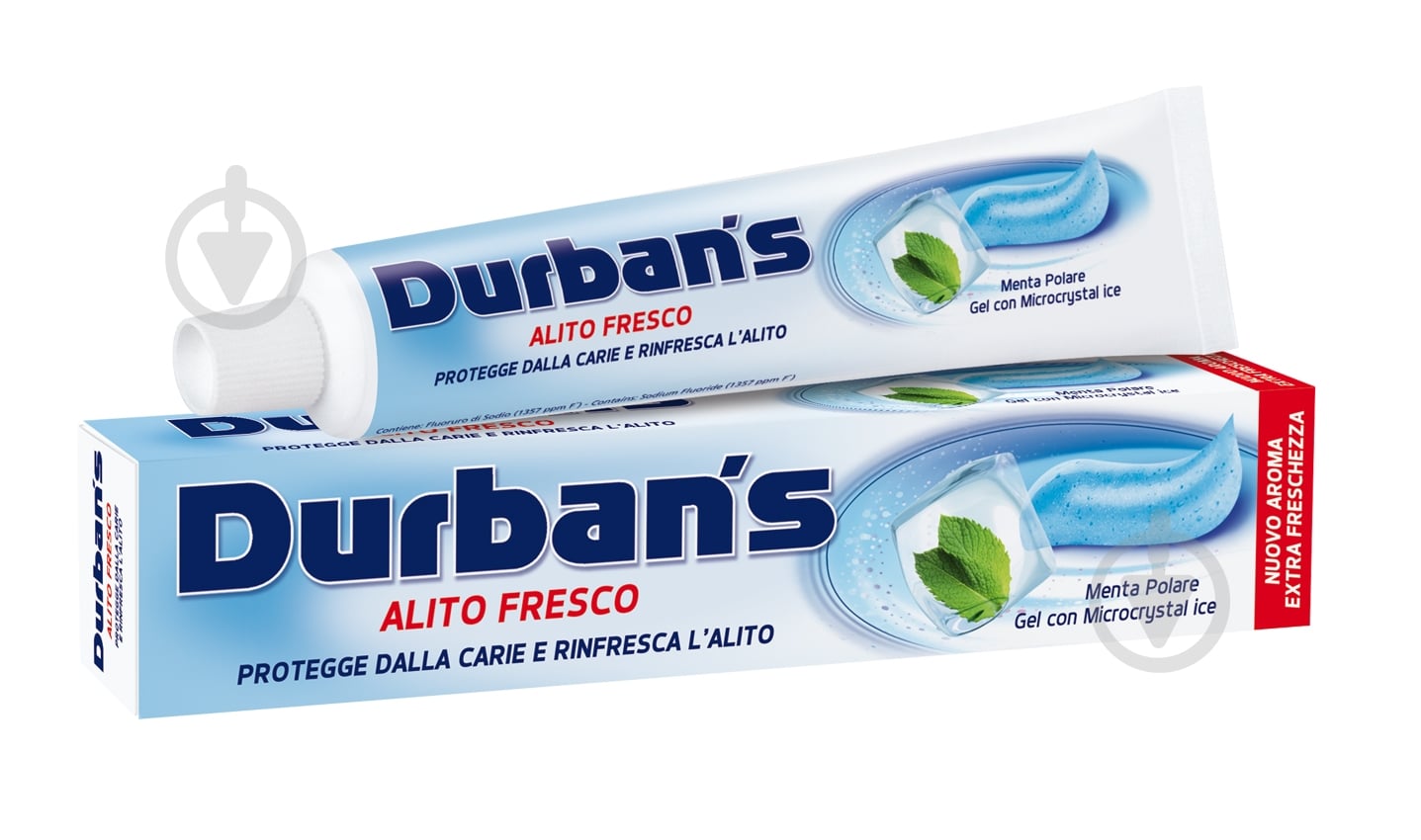 Зубная паста DURBAN'S Свежее дыхание 75 мл - фото 1 Зубная паста DURBAN'S Свежее дыхание 75 мл - фото 1
