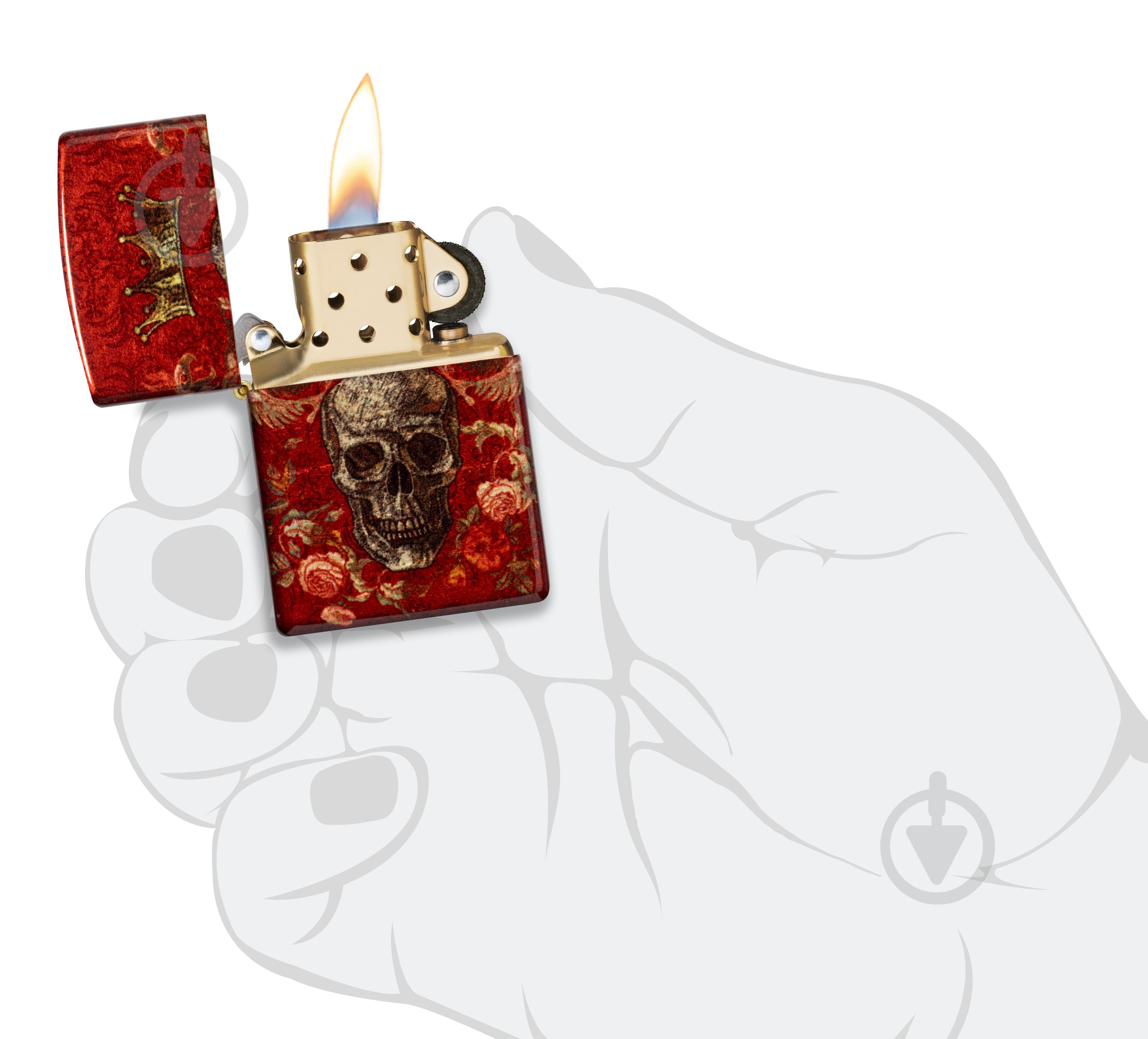 Зажигалка ZIPPO 48458 King Skull Design - фото 7