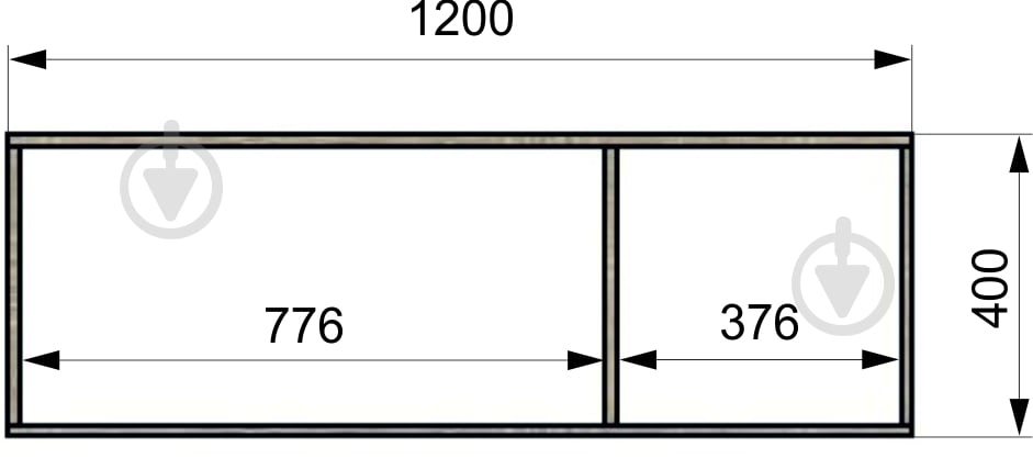 УЦІНКА! Додатковий сегмент Берегиня Антресоль до шафи Choice 3д3я 400х1200х550 мм кашемір / кашемір (УЦ №2884) - фото 3 УЦІНКА! Додатковий сегмент Берегиня Антресоль до шафи Choice 3д3я 400х1200х550 мм кашемір / кашемір (УЦ №2884) - фото 3