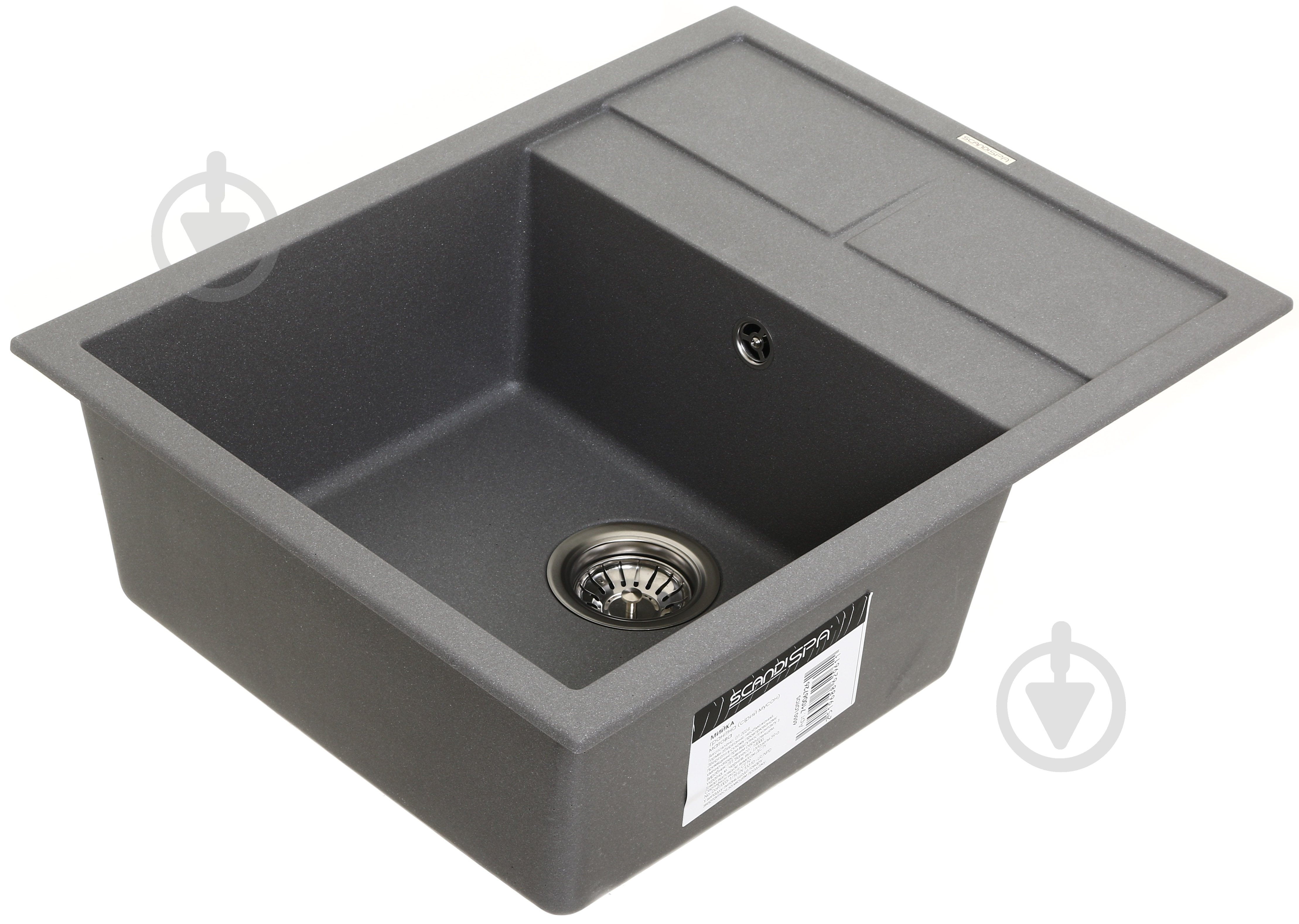 Мойка для кухни ScandiSPA 6550 LOTOS GREYMONSO матовый - фото 2