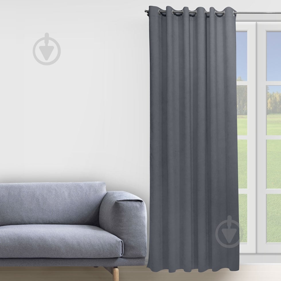 Штора BONA 150х260 темно-серый La Nuit - фото 1