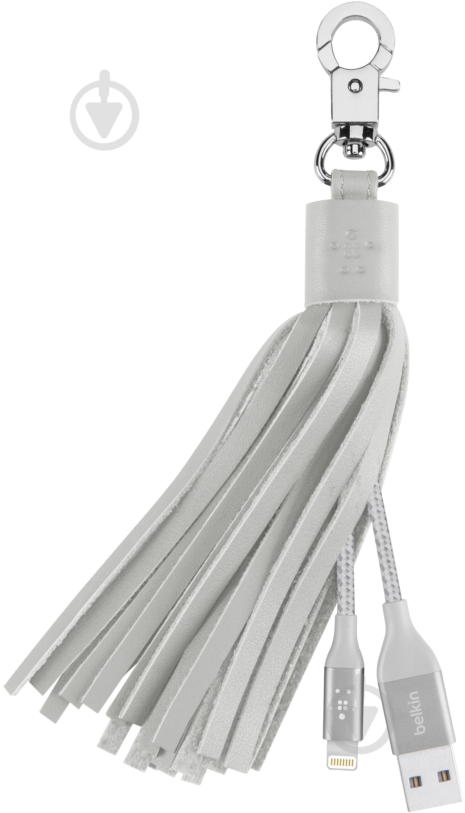 Кабель-брелок Belkin Lightning – USB 0.15 м серый (F8J174bt06INGRY) - фото 2