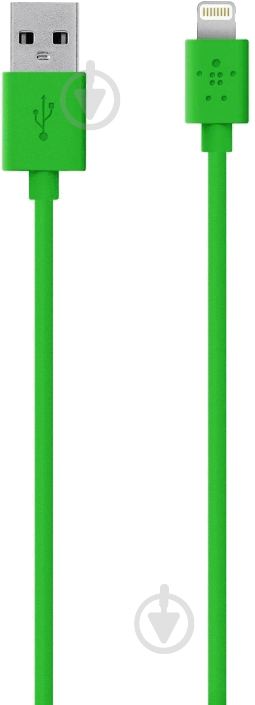 Кабель Belkin Lightning – USB 1.2 м зелений (F8J023bt04-GRN) - фото 1 Кабель Belkin Lightning – USB 1.2 м зелений (F8J023bt04-GRN) - фото 1