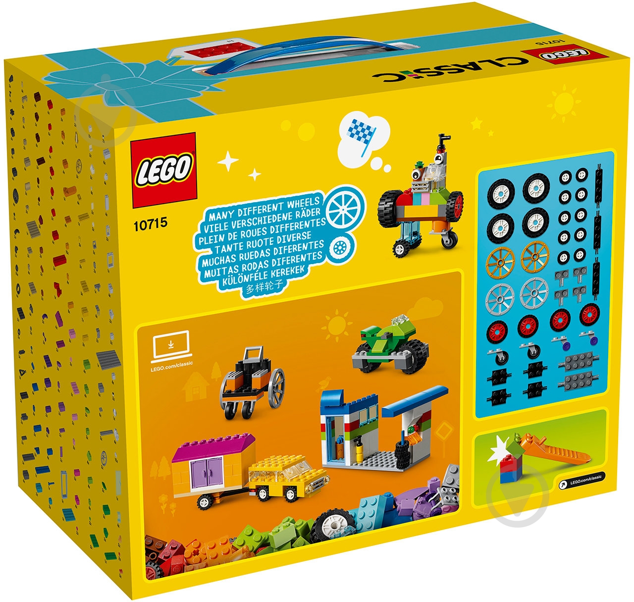Конструктор LEGO Classic Кубики и колеса 10715 - фото 3 Конструктор LEGO Classic Кубики и колеса 10715 - фото 3