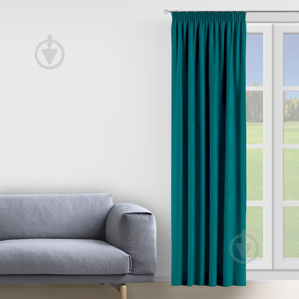 Штора BONA 150х280 темно-бирюзовый La Nuit - фото 1 Штора BONA 150х280 темно-бирюзовый La Nuit - фото 1