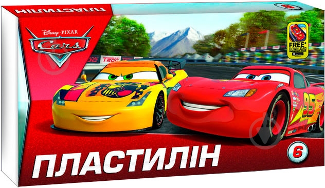 Пластилин Тачки 6 цветов Мицар+ - фото 1 Пластилин Тачки 6 цветов Мицар+ - фото 1