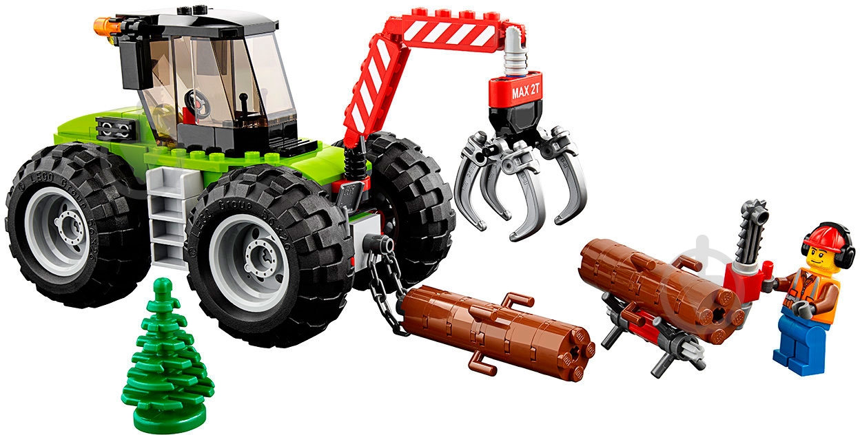 Конструктор LEGO City Лісоповальний трактор 60181 - фото 2 Конструктор LEGO City Лісоповальний трактор 60181 - фото 2