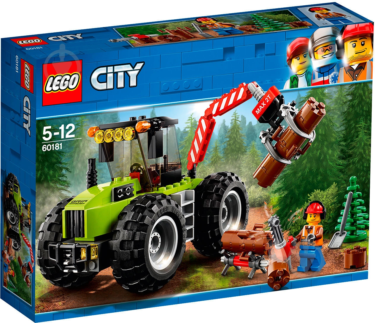 Конструктор LEGO City Лісоповальний трактор 60181 - фото 1 Конструктор LEGO City Лісоповальний трактор 60181 - фото 1