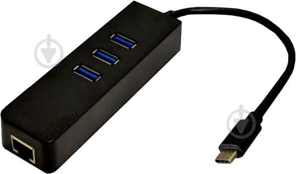 Переходник Dynamode USB 3.1 Type-C - RJ45 Gigabit Lan 3хUSB 3.0 0,19 м черный (USB3.1-TypeC-RJ45-HUB3) - фото 1 Переходник Dynamode USB 3.1 Type-C - RJ45 Gigabit Lan 3хUSB 3.0 0,19 м черный (USB3.1-TypeC-RJ45-HUB3) - фото 1
