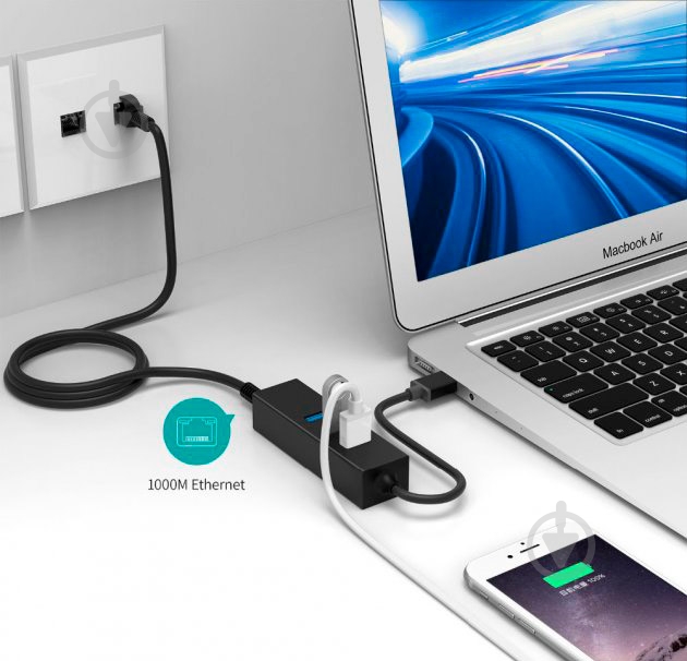 Переходник Dynamode USB 3.1 Type-C - RJ45 Gigabit Lan 3хUSB 3.0 0,19 м черный (USB3.1-TypeC-RJ45-HUB3) - фото 4 Переходник Dynamode USB 3.1 Type-C - RJ45 Gigabit Lan 3хUSB 3.0 0,19 м черный (USB3.1-TypeC-RJ45-HUB3) - фото 4