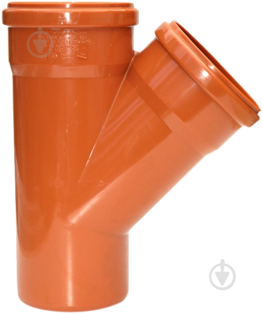 Тройник ПВХ d110x110x45° Ostendorf - фото 1