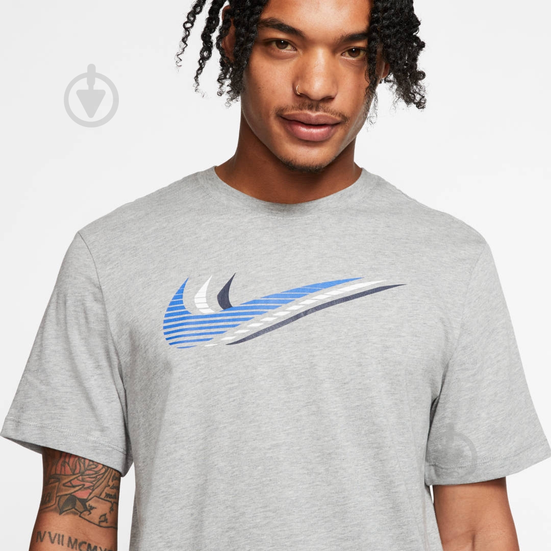 Футболка Nike M NSW SS TEE SWOOSH CK4278-063 р.XL серый - фото 6