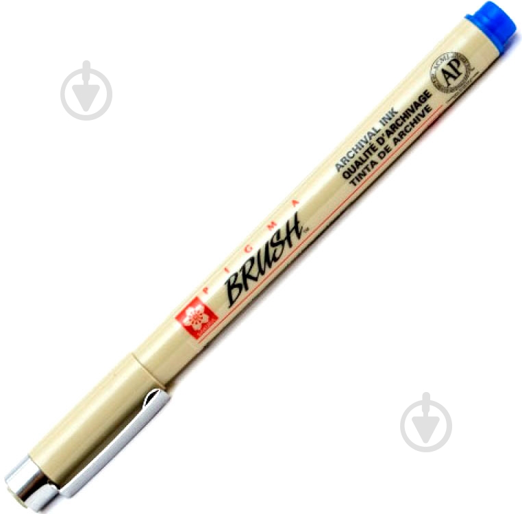 Линер-кисть PIGMA Brush Sakura синий - фото 1 Линер-кисть PIGMA Brush Sakura синий - фото 1