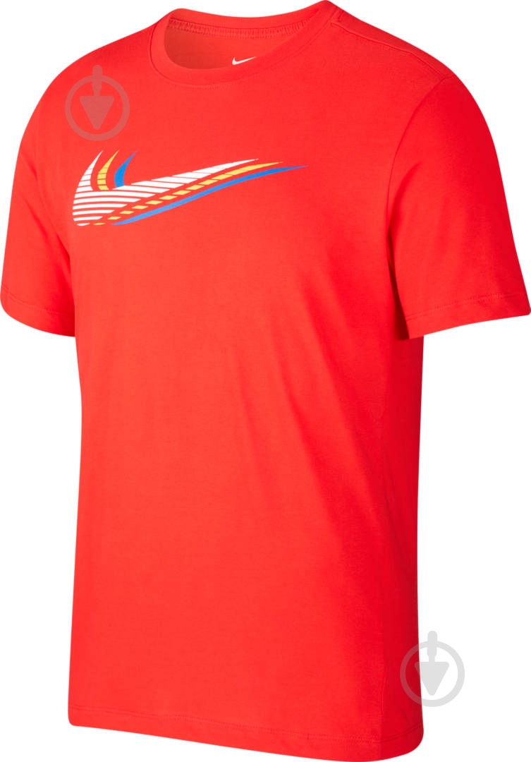 Футболка Nike M NSW SS TEE SWOOSH CK4278-657 р.2XL красный - фото 1