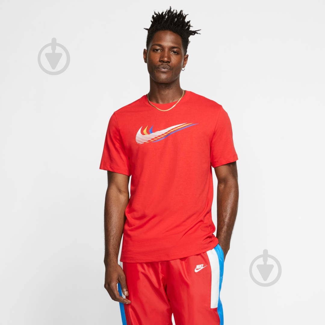 Футболка Nike M NSW SS TEE SWOOSH CK4278-657 р.2XL красный - фото 4