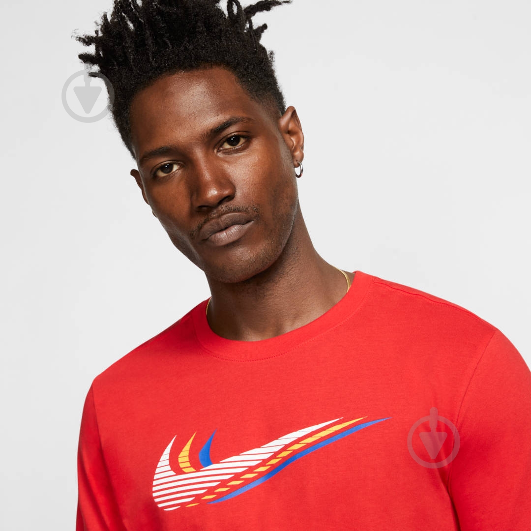 Футболка Nike M NSW SS TEE SWOOSH CK4278-657 р.2XL красный - фото 6