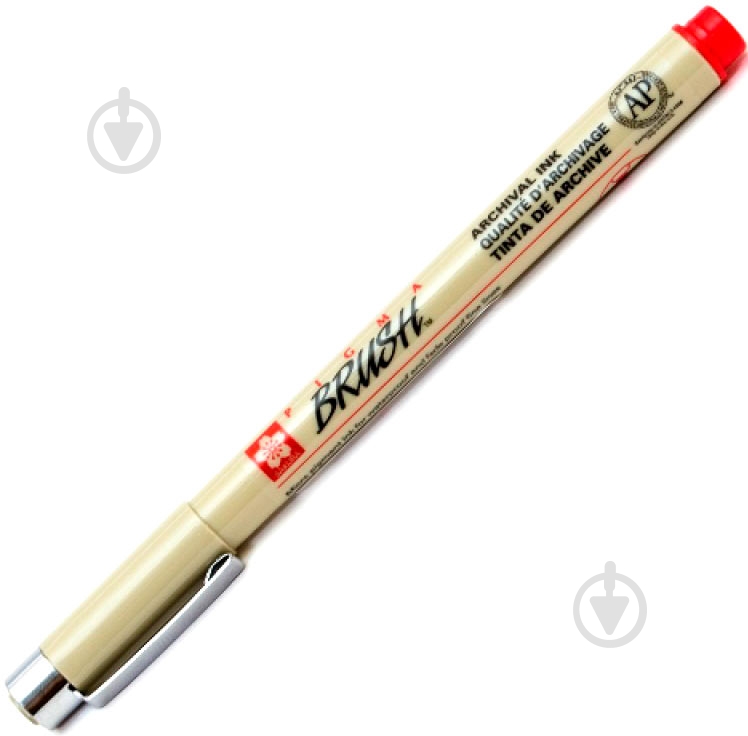 Линер-кисть PIGMA Brush Sakura красный - фото 1