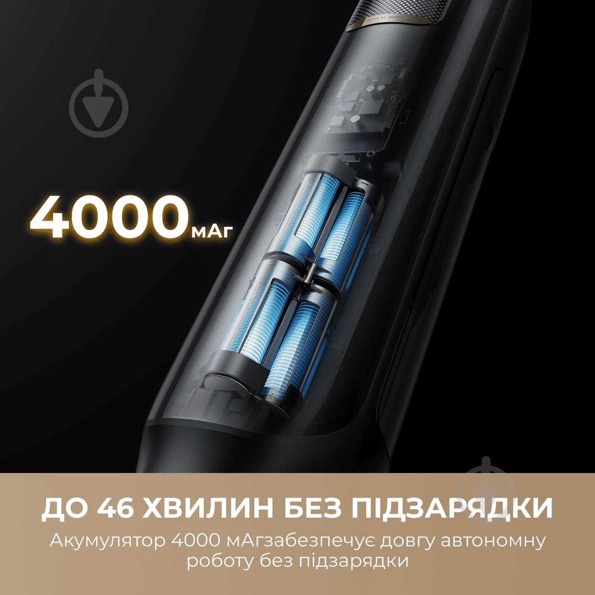 Пылесос моющий MOVA M50 (HMH66A) black - фото 3