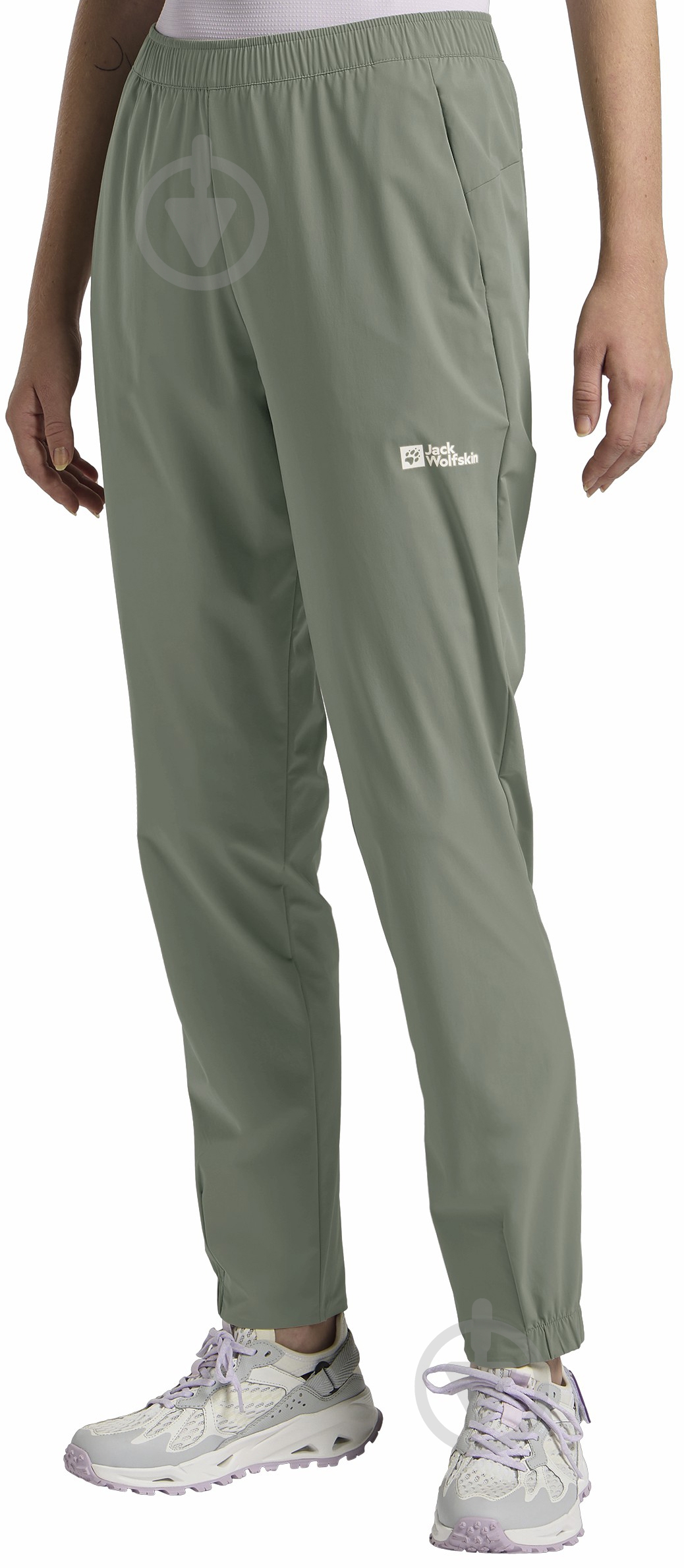 Штани Jack Wolfskin PRELIGHT SWIFT PANT W A63780_4136 р. L зелений - фото 1