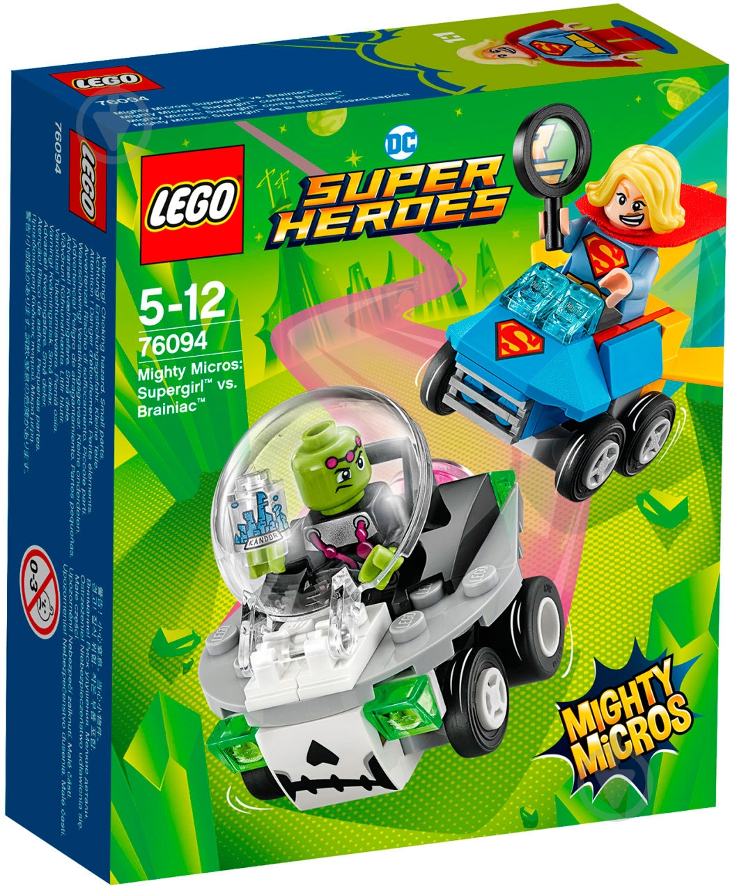Конструктор LEGO Super Heroes Mighty Micros Супердевушка против Брейниака 76094 - фото 1