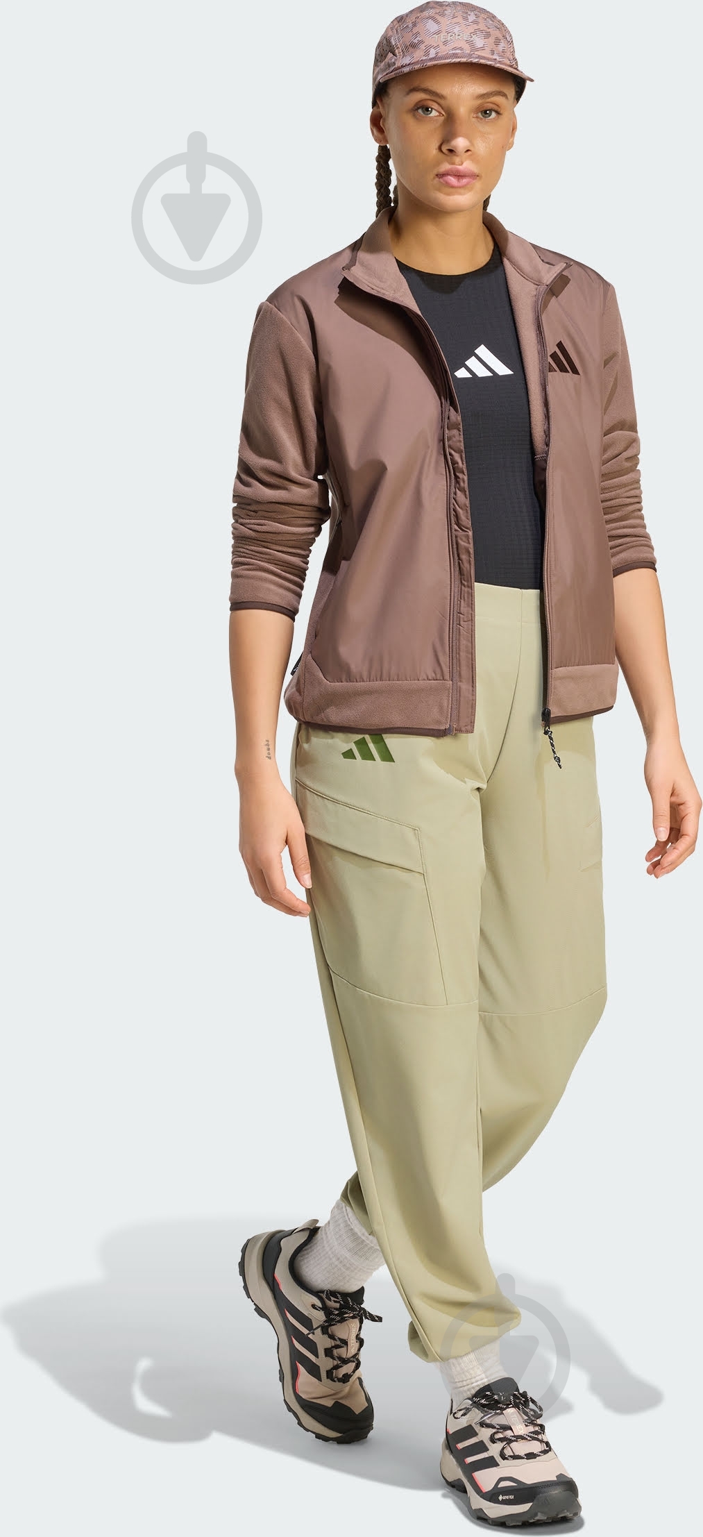 Джемпер Adidas W MT ESS WINDFL KH4645 р.M коричневый - фото 4
