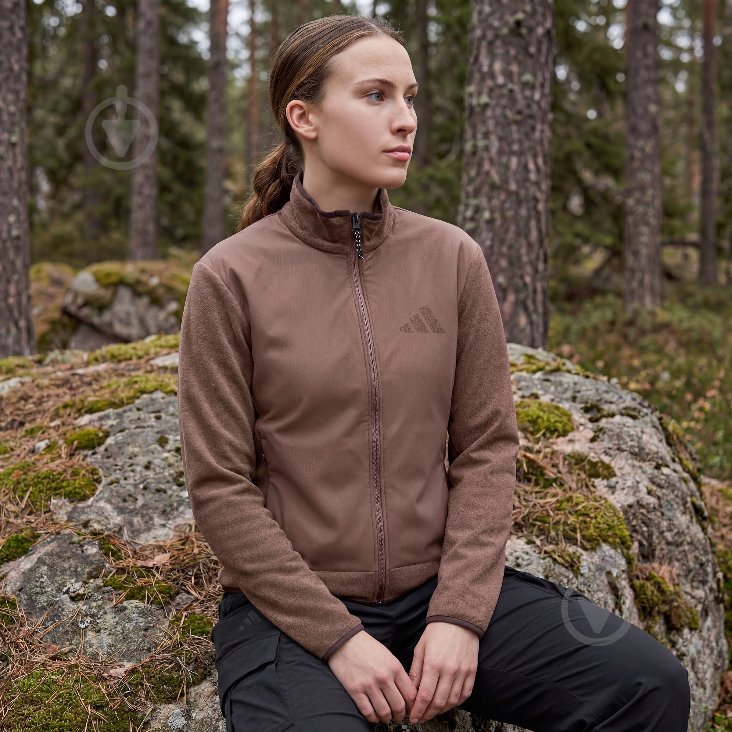 Джемпер Adidas W MT ESS WINDFL KH4645 р.M коричневый - фото 8