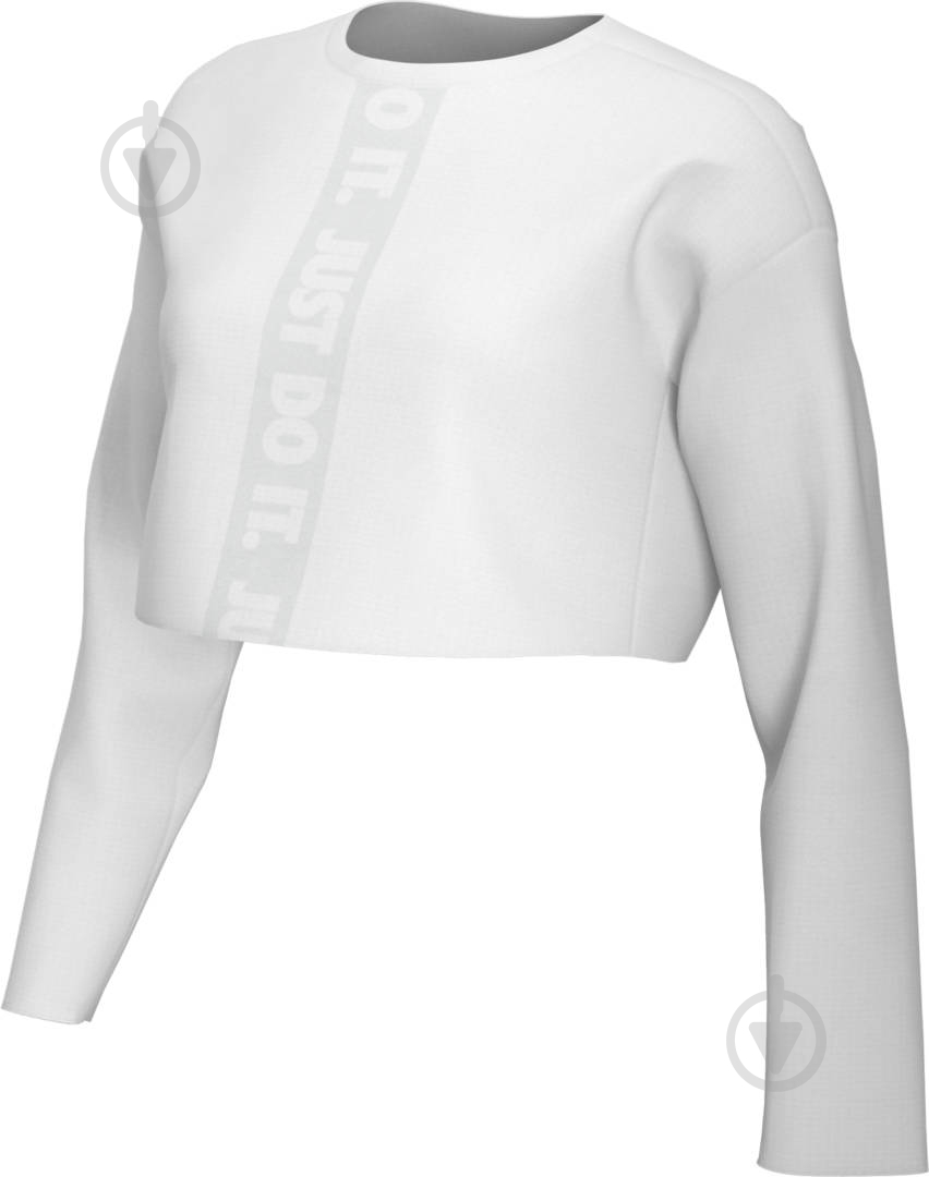 Футболка Nike W NSW TEE LS LUX 3 CROP CK4386-100 р.XS белый - фото 1