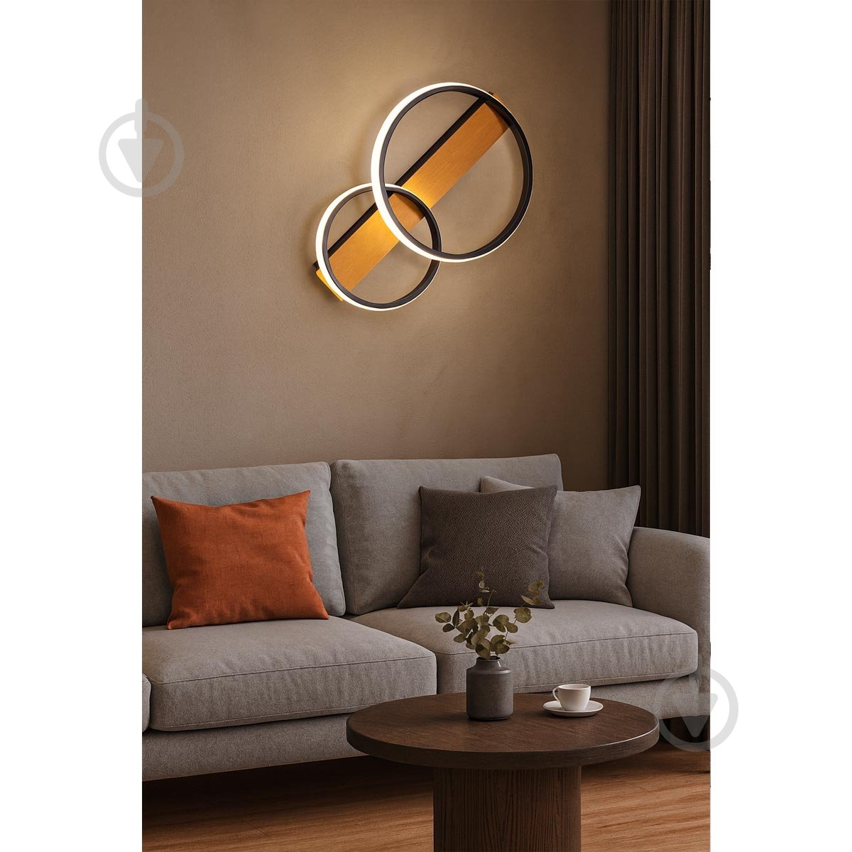 Люстра светодиодная LIGHT SET OVES LED 2R 60 Вт черный - фото 2