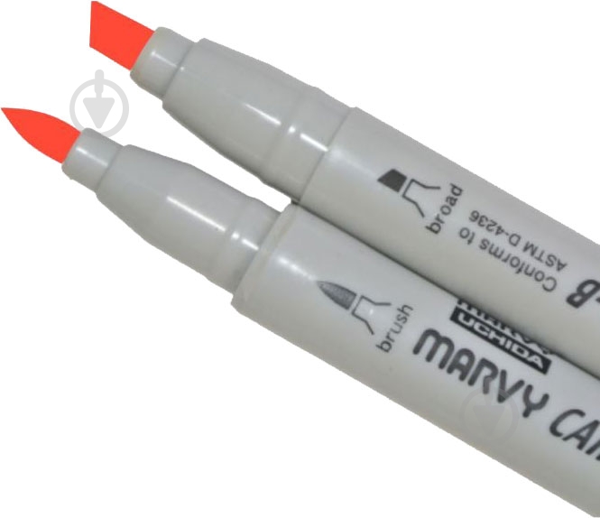 Маркер двусторонний Marvy 1900B-S 22191002T красный - фото 1