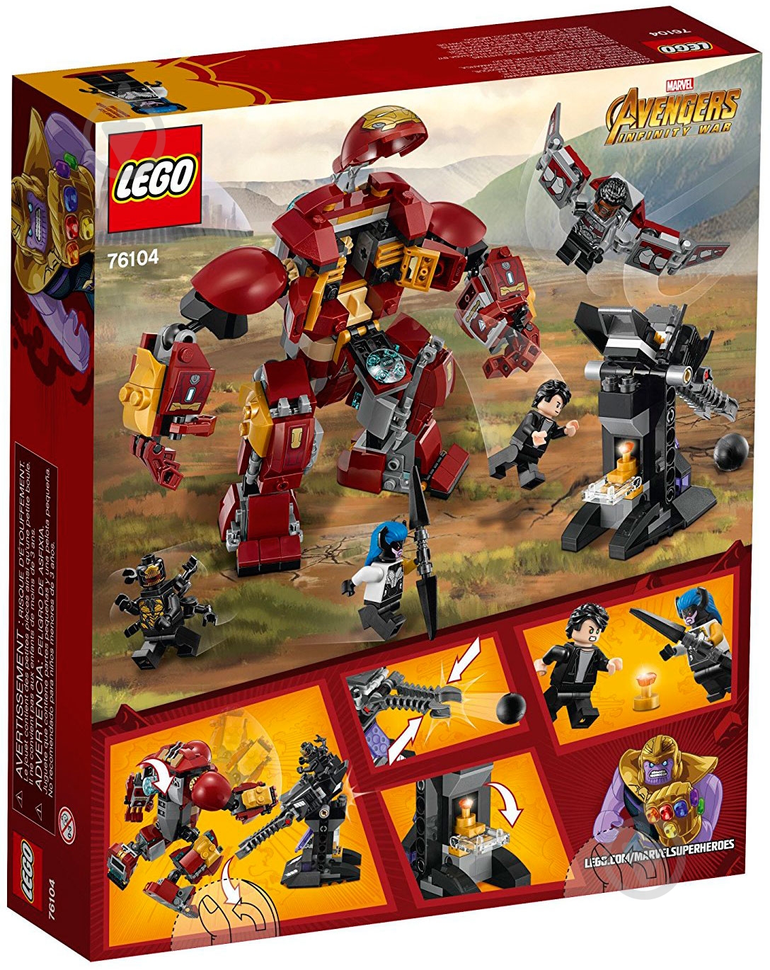 Конструктор LEGO Super Heroes Marvel Розгром Халкбастера 76104 - фото 5 Конструктор LEGO Super Heroes Marvel Розгром Халкбастера 76104 - фото 5