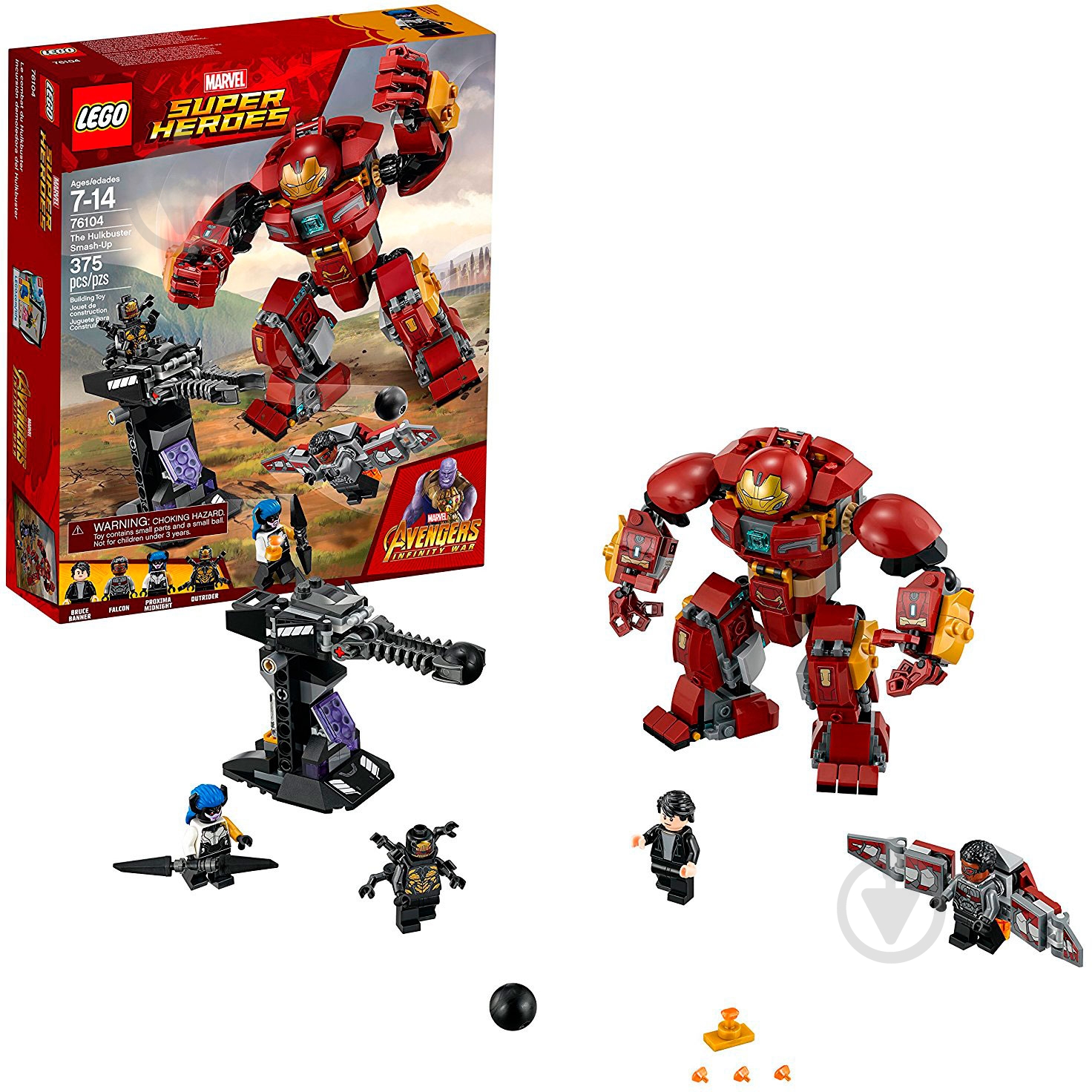 Конструктор LEGO Super Heroes Marvel Розгром Халкбастера 76104 - фото 2 Конструктор LEGO Super Heroes Marvel Розгром Халкбастера 76104 - фото 2