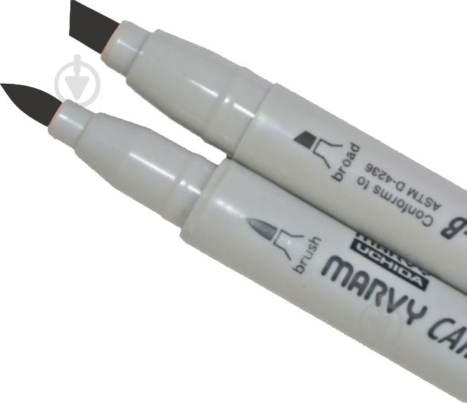Маркер двусторонний Marvy 1900B-S 22191001T черный - фото 1 Маркер двусторонний Marvy 1900B-S 22191001T черный - фото 1