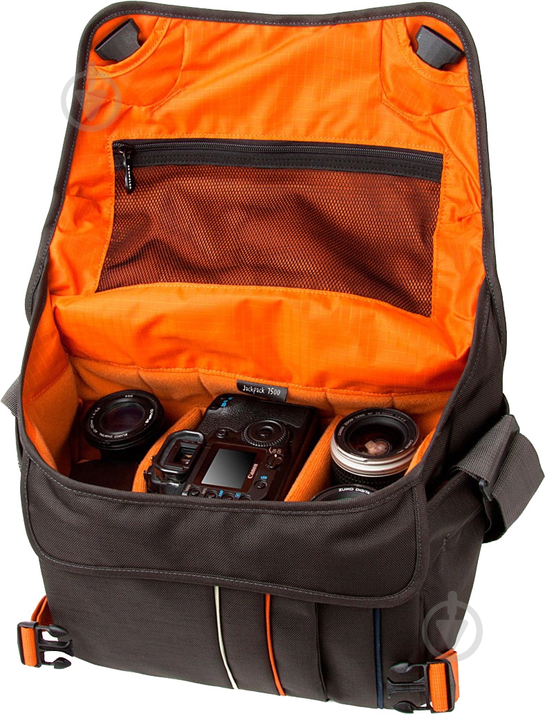 Сумка Crumpler Jackpack 7500 black/grey/orange JP7500-005 - фото 6