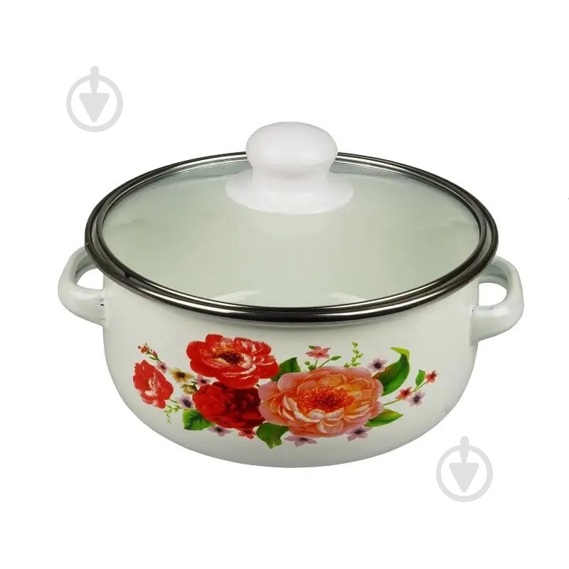 Набор кастрюль Supretto белый с рисунком 5582 3 шт. - фото 3 Набор кастрюль Supretto белый с рисунком 5582 3 шт. - фото 3