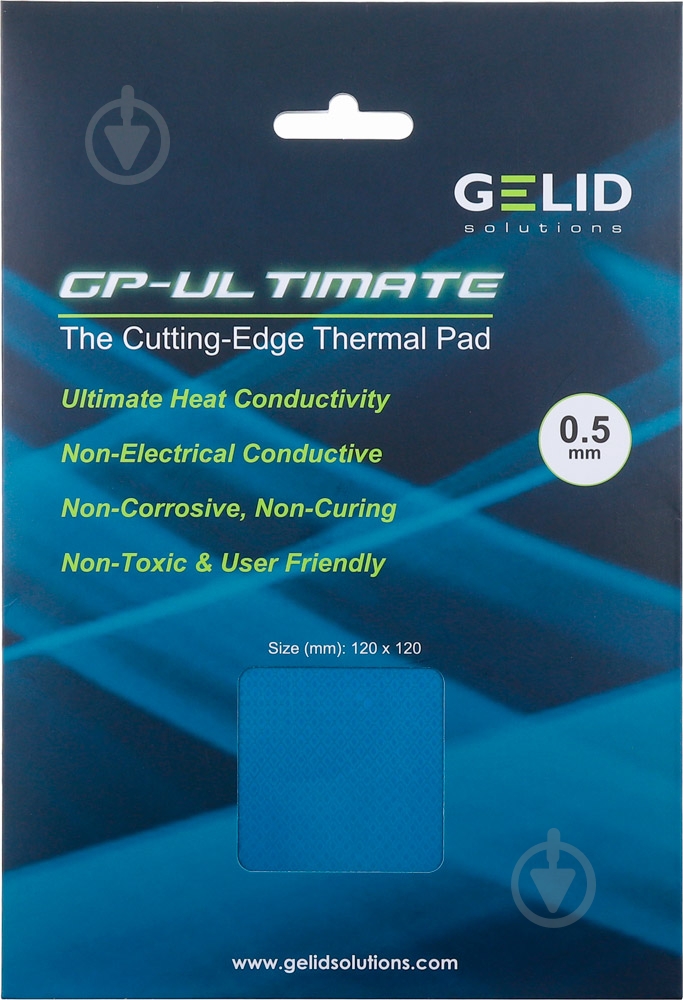 Термопрокладка Gelid Solutions GP-Ultimate 90x50x0.5 мм (TP-GP04-A) - фото 4 Термопрокладка Gelid Solutions GP-Ultimate 90x50x0.5 мм (TP-GP04-A) - фото 4